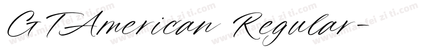 GTAmerican Regular字体转换